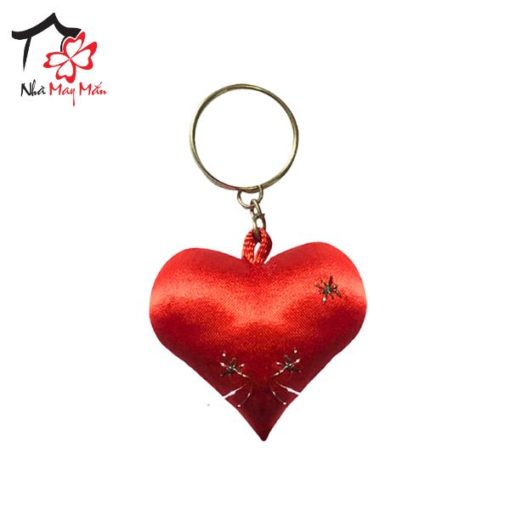 Heart-shaped keychain