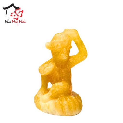 Statue de singe en pierre semi-précieuse