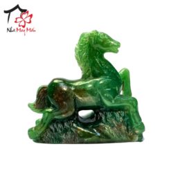 Precious stone horse-shaped statue