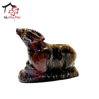 Precious stone ox statue