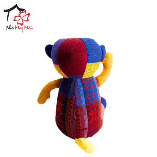 Brocade Stuffed Monkey Toy