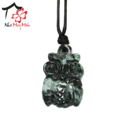 Owl-shaped Stone Pendant