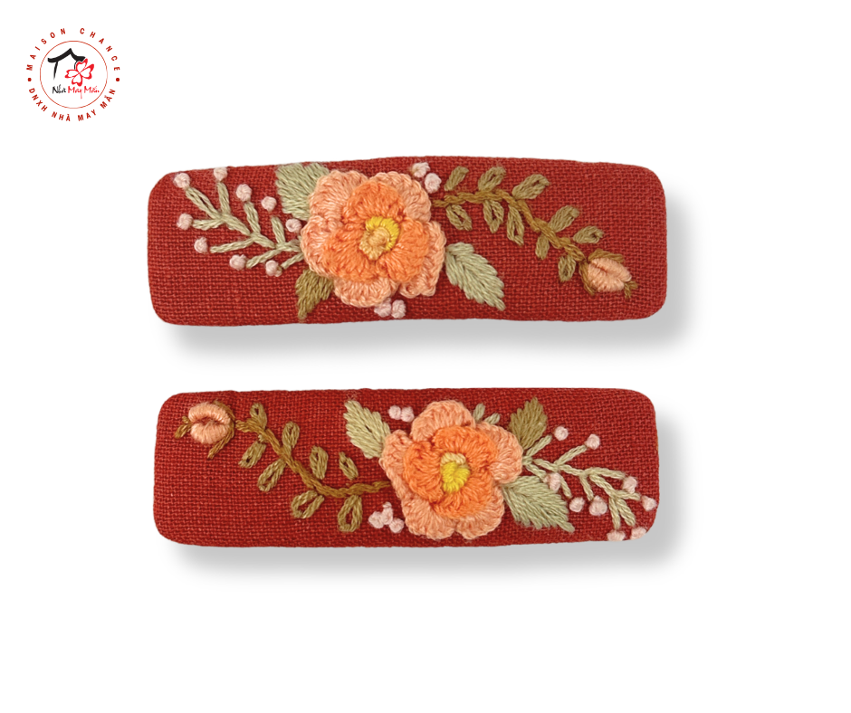 Kẹp tóc thêu tay 26