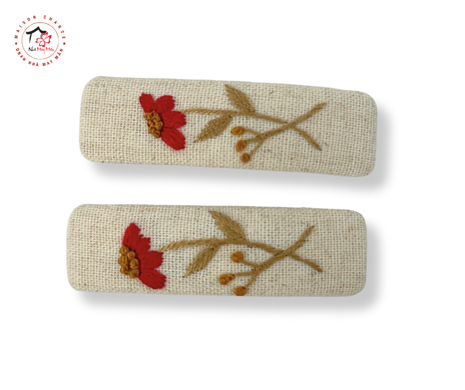 Kẹp tóc thêu tay 27